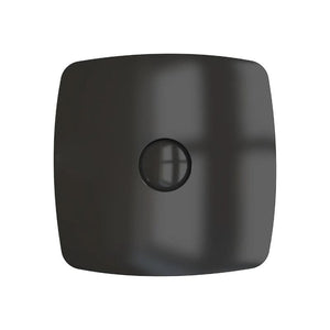 Ventilator de baie Rio 4C Matt Black Debit 100 m3/h, Diametru Ø100, Clapeta antiretur, Chrome