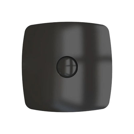 Ventilator de baie Rio 4C Matt Black Debit 100 m3/h, Diametru Ø100, Clapeta antiretur, Chrome