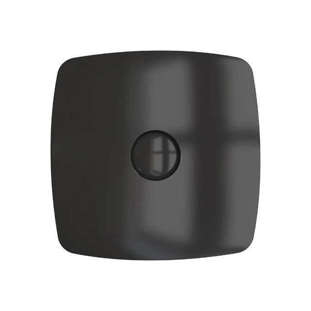 Ventilator de baie Rio 4C Matt Black Debit 100 m3/h, Diametru Ø100, Clapeta antiretur, Chrome