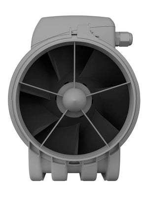 Ventilator axial de tubulatura Monsoon 125 2SP Venteurope, Debit 310mc/h, 2 Trepte de viteze, Diametru Ø125mm