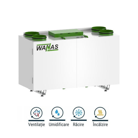 Wanas 630 V Prestige Centrala Ventilatie cu Recuperare de Caldura 4 in 1