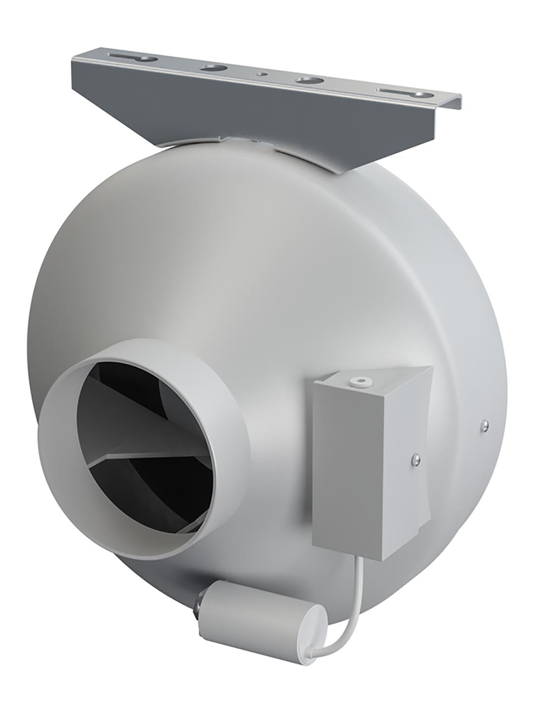 Ventilator centrifugal de tubulatura Twister 100 Venteurope, Debit 265mc/h, Diametru Ø100mm