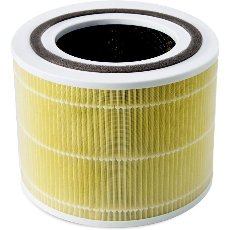 Filtru purificator de aer LEVOIT Core 300 / Core 300S / Core P350, 3 in 1, Pre filtru, Filtru True HEPA, Filtru de Carbon activ, Anti Alergic, Galben