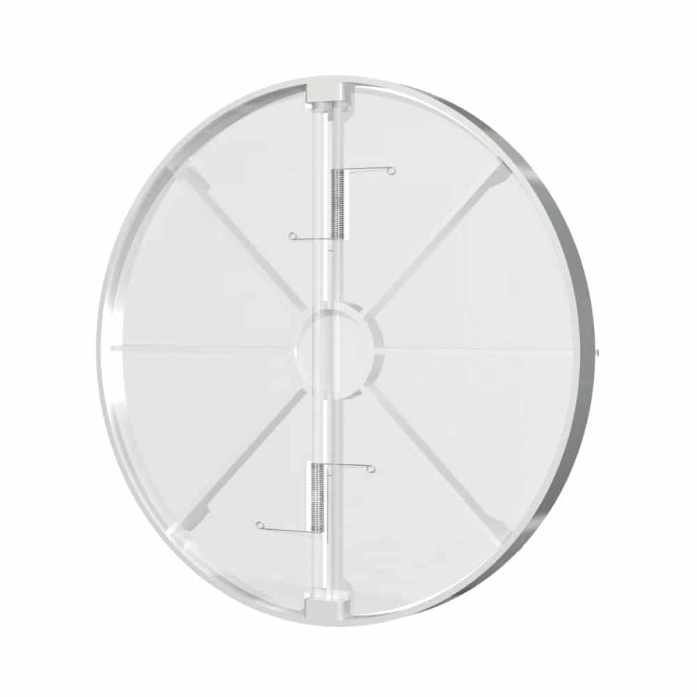 Clapeta Antiretur Pentru Ventilator Baie Ø150mm, Plastic Alb